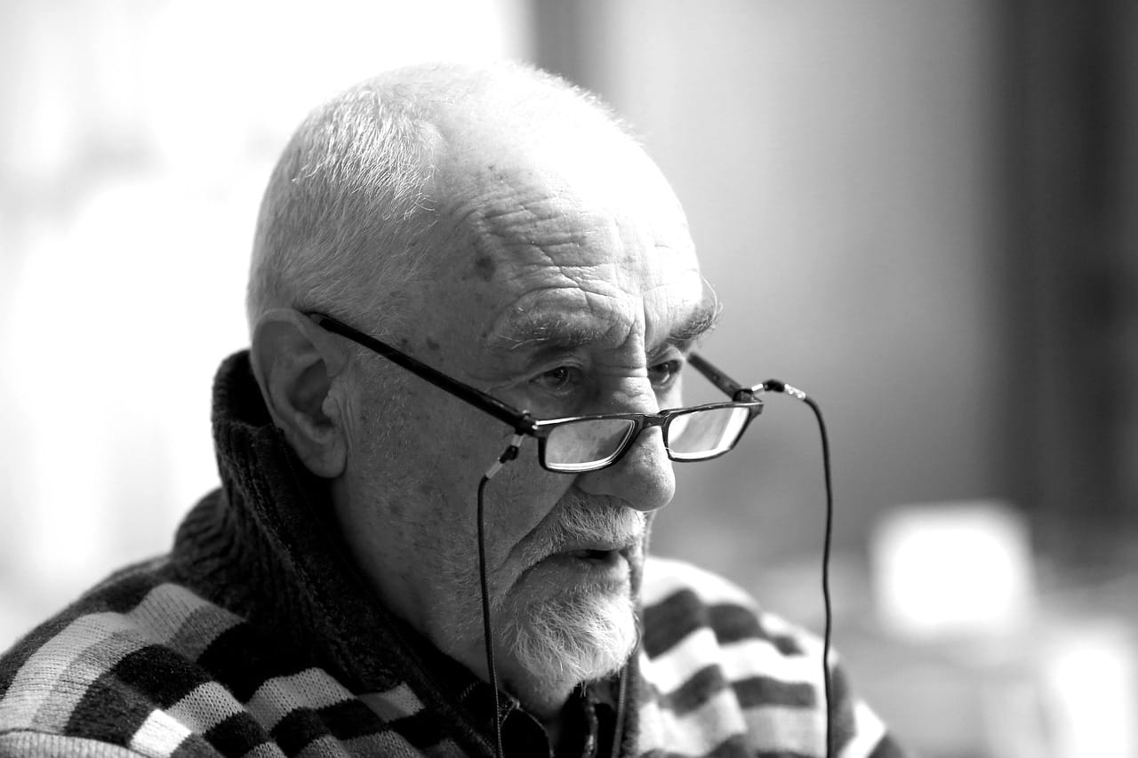 Walter in the booth. Forty-seven years, the same small window.